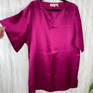 Victorias Secret GOLD LABEL vintage maroon silky nightie